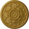 Ekena Millwork Edinburgh Ceiling Medallion (Fits Canopies up to 5 1/4"), Hnd-Painted Pharaohs Gold, 18"OD x 1 3/4"P CM18EDPGS - alternate 1